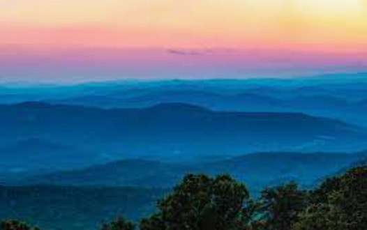 The ridge at dusk